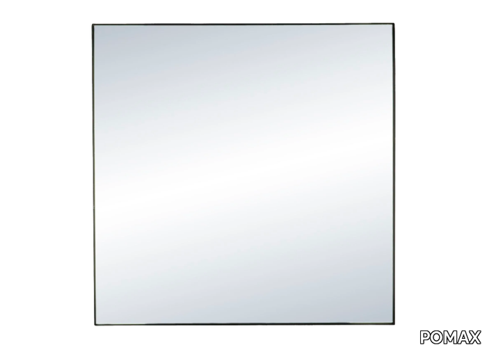 PALACE - Square wall-mounted framed metal mirror _ POMAX