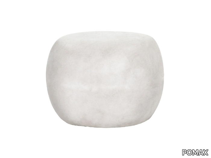 PEBBLE - Fiber clay garden stool _ POMAX