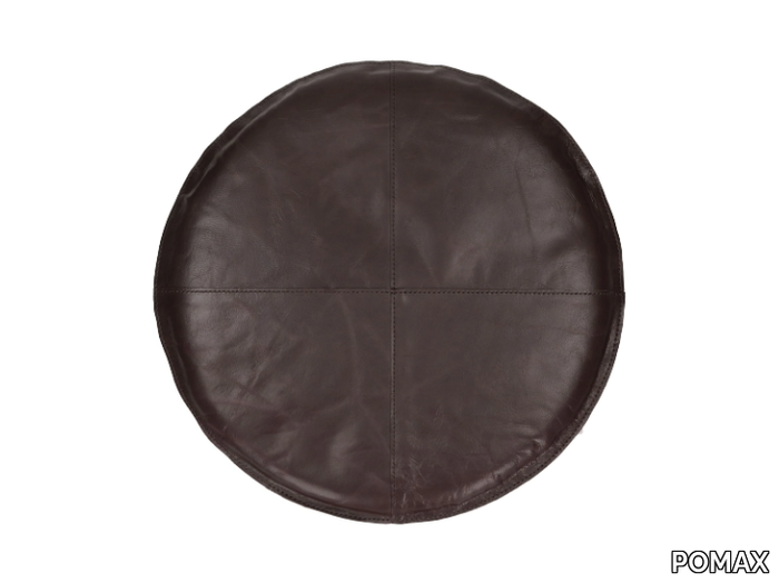 RAMBO - Round leather chair cushion _ POMAX