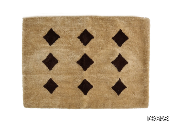 WILDLIFE - Geometric rectangular wool cushion _ POMAX