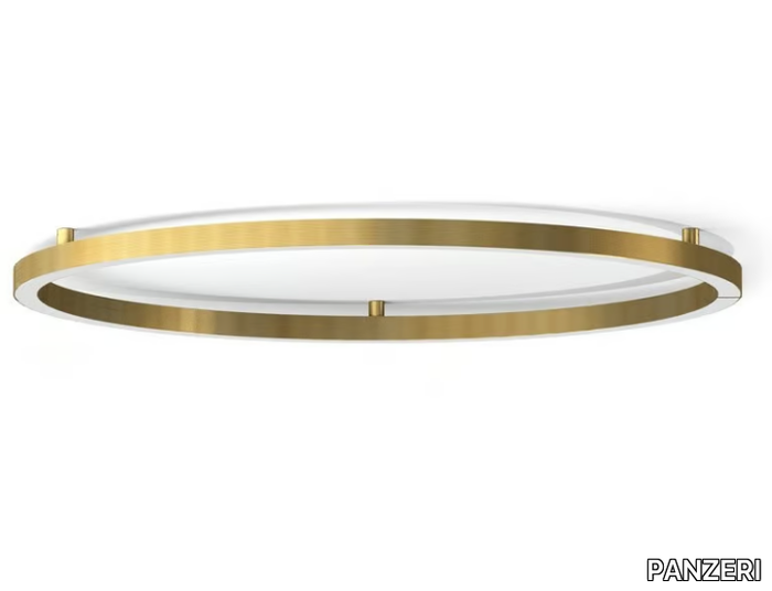 BROOKLYN ROUND - LED extruded aluminium ceiling lamp _ PANZERI