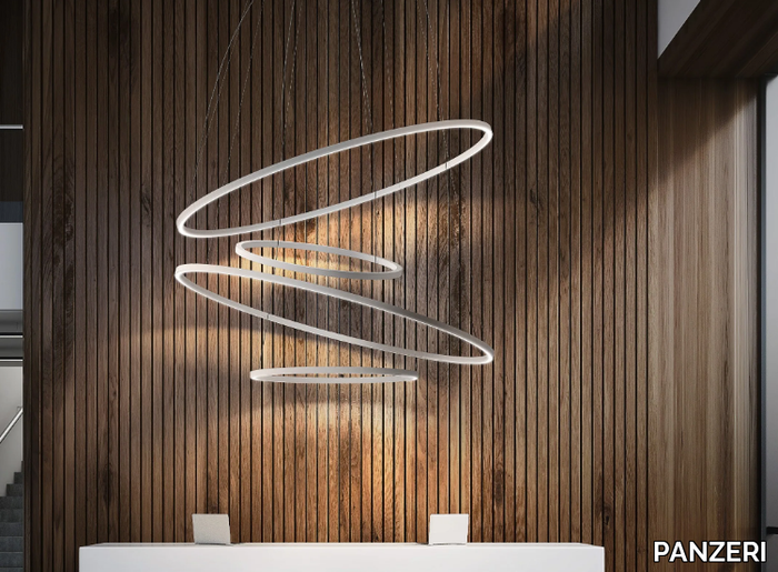 BROOKLYN ROUND - LED extruded aluminium pendant lamp _ PANZERI