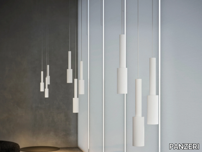 TUBINO - LED aluminium pendant lamp _ PANZERI