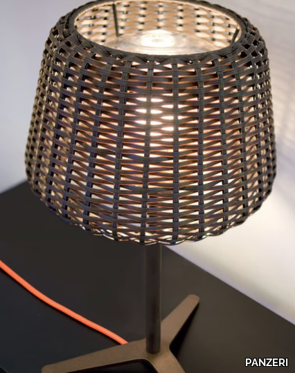 RALPH - Rattan table lamp _ PANZERI