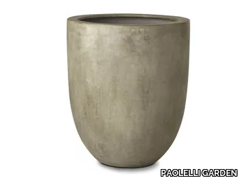 NEW YORK CONCRETE LITE - Garden vase in Fiber Clay _ PAOLELLI GARDEN