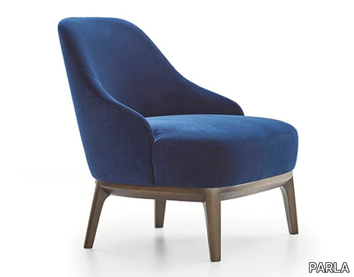 ATLAS - Upholstered armchair with armrests _ PARLA