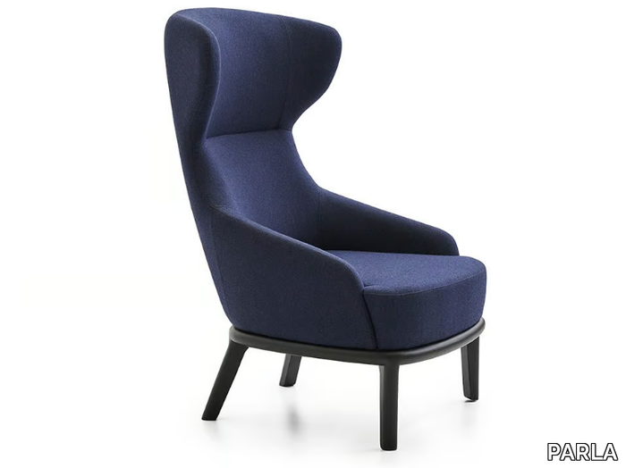 EVE - Wing fabric armchair with armrests _ PARLA