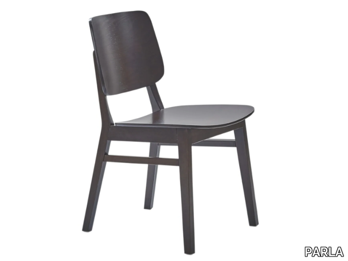 MATE XL V - Wood veneer chair open back _ PARLA