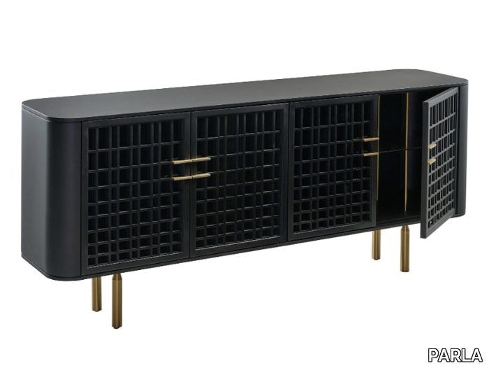 RAIN - Wood veneer sideboard with doors _ PARLA