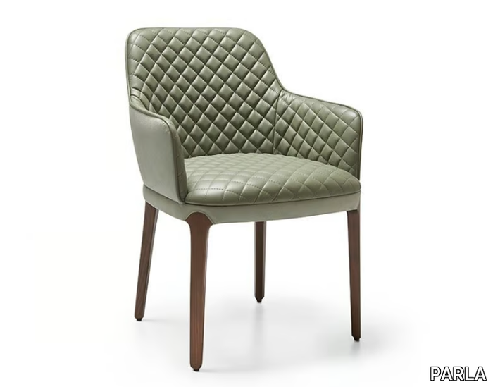 SABIEN A - Tufted chair with armrests _ PARLA