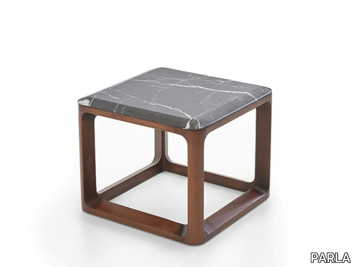 BONE - Square marble coffee table _ PARLA