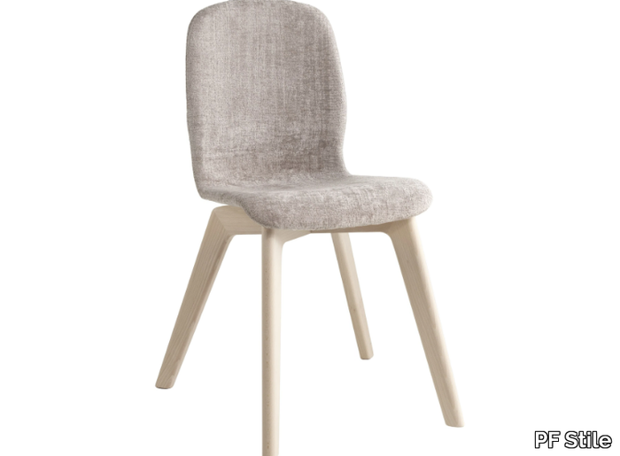 GLAMOUR WOOD UP - Upholstered fabric chair _ PF Stile