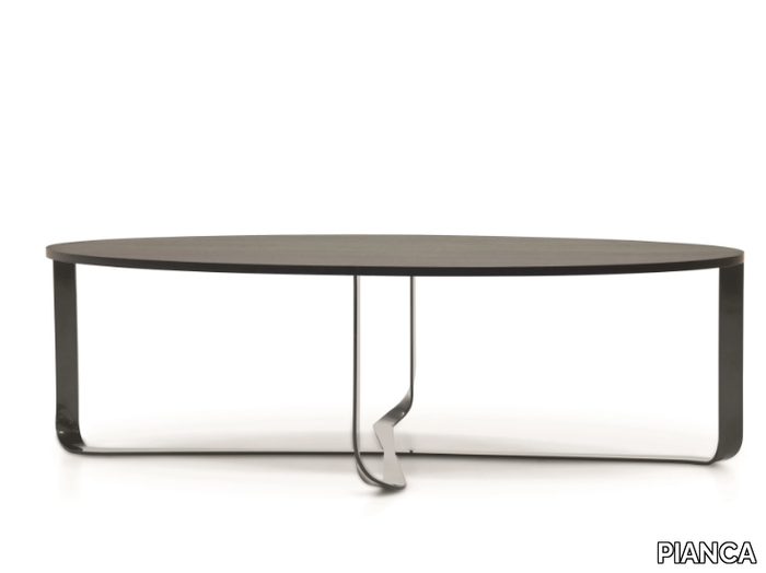 CONFLUENCE - Oval wooden table _ PIANCA