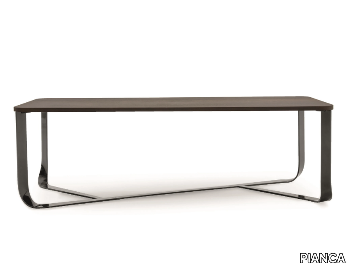 CONFLUENCE - Rectangular wooden table _ PIANCA