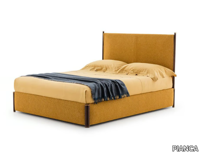 BRICOLA - Upholstered fabric double bed _ PIANCA