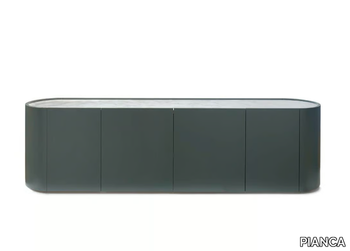 DEDALO - Wooden sideboard with doors _ PIANCA