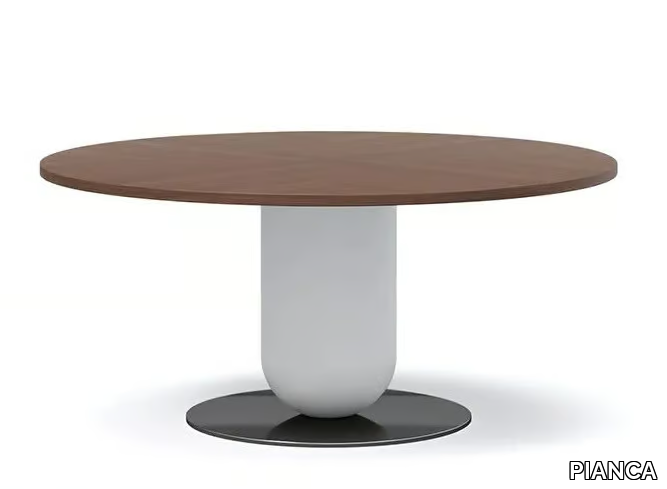 ETTORE - Round wooden table _ PIANCA