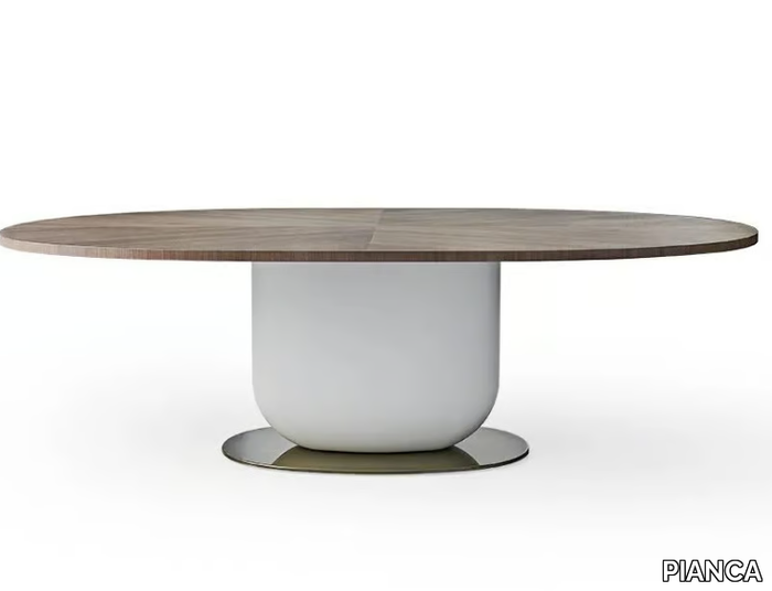 ETTORE - Eliptical marble table _ PIANCA