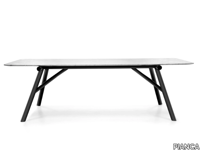 MAESTRO - Rectangular marble table _ PIANCA