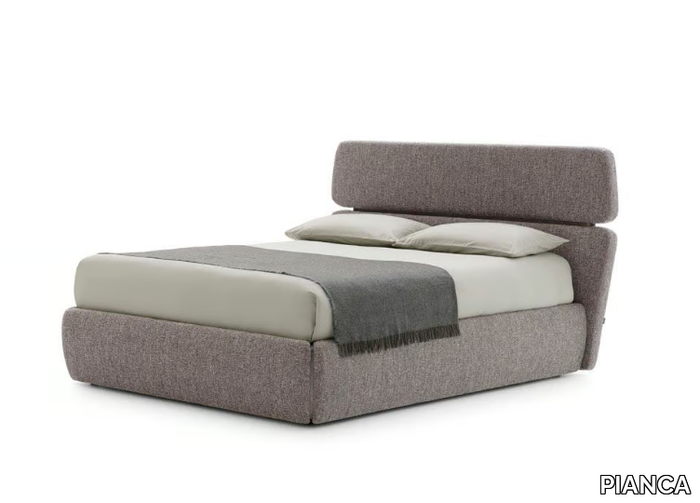 RIALTO - Fabric double bed with high headboard _ PIANCA