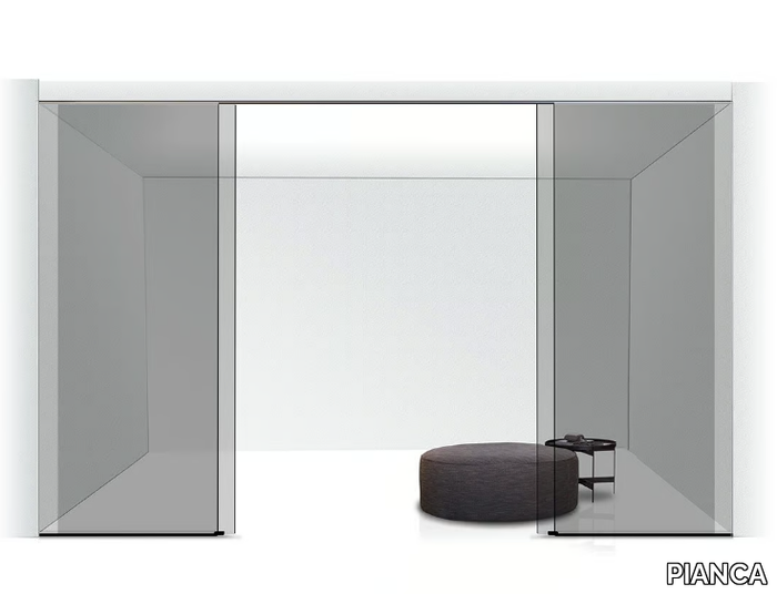 VISTA - Sectional glass walk-in wardrobe _ PIANCA