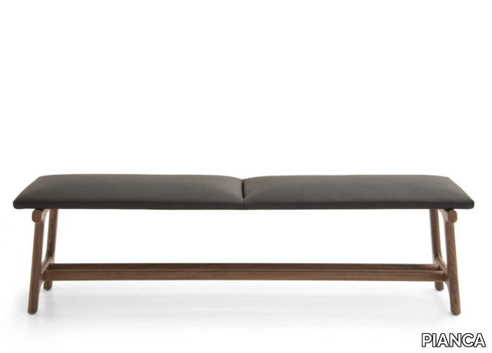 FUSHIMI - Upholstered leather bench _ PIANCA