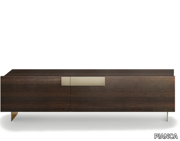 GINEVRA - Wooden sideboard with flap doors _ PIANCA