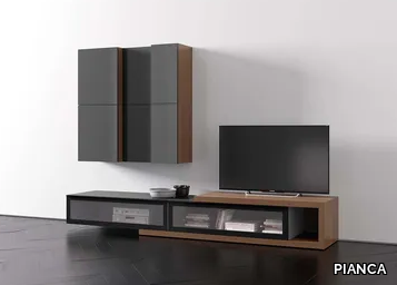 SPAZIO S411 - Sectional modular storage wall _ PIANCA