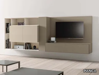 SPAZIO S430 - Sectional wall-mounted storage wall _ PIANCA