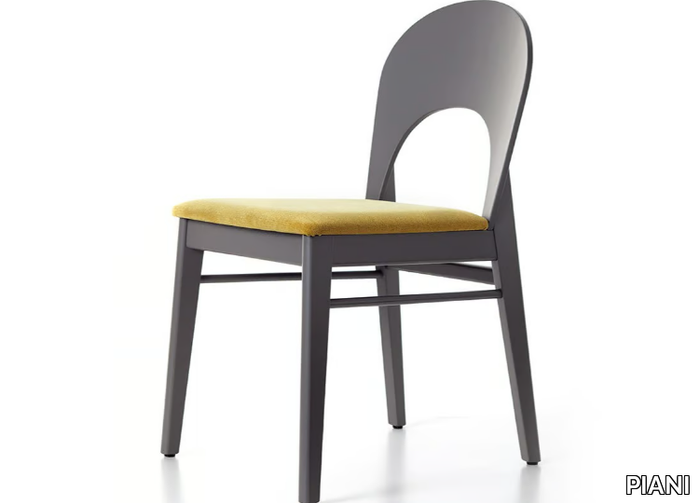 ASIA 02 C1 - Solid wood chair with integrated cushion _ PIANI