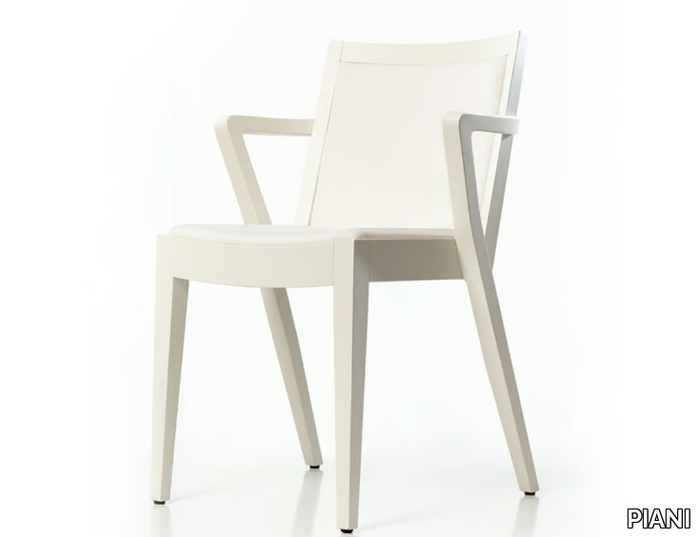 ARENA 02 A2 - Solid wood chair with armrests _ PIANI