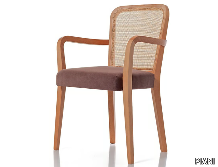 DÉJÀ-VU 00 A4 - Solid wood chair with armrests _ PIANI