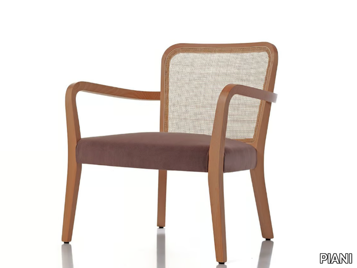 DÉJÀ-VU 00 L4 - Solid wood easy chair with armrests _ PIANI