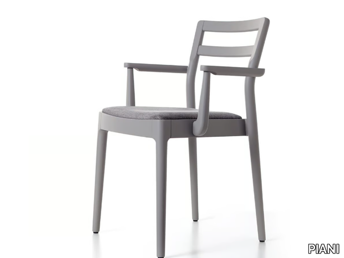 GIO 01 A1 - Solid wood chair with armrests _ PIANI