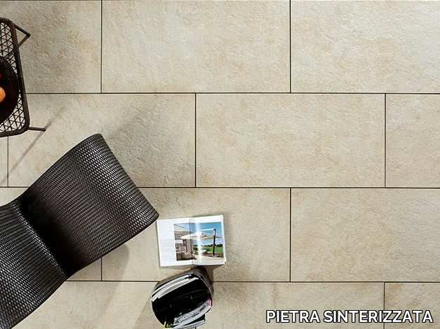 CASTELLO BEIGE - Outdoor floor tiles with stone effect _ PIETRA SINTERIZZATA