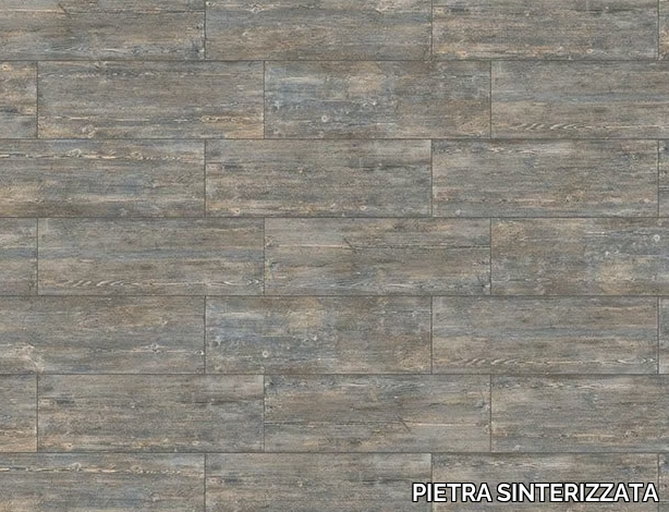 VINTAGE BROWN - Porcelain stoneware outdoor floor tiles with wood effect _ PIETRA SINTERIZZATA