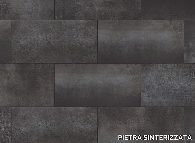 METALLICO BLACK - Porcelain stoneware outdoor floor tiles with metal effect _ PIETRA SINTERIZZATA