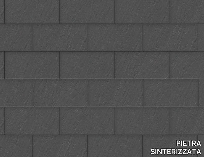 DOLOMITI NERO - Porcelain stoneware outdoor floor tiles with stone effect _ PIETRA SINTERIZZATA