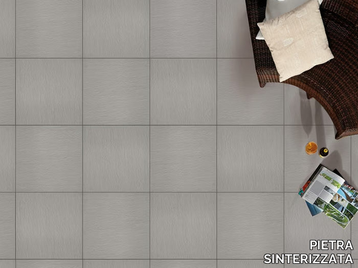 GRAFFITI GRIGIO - Porcelain stoneware outdoor floor tiles with stone effect _ PIETRA SINTERIZZATA