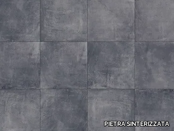 CEMENTO BLACK 3CM - Porcelain stoneware outdoor floor tiles with concrete effect _ PIETRA SINTERIZZATA