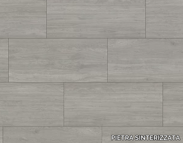 LONG FUMÉE - Vehicular Sintered stone outdoor floor tiles with wood effect _ PIETRA SINTERIZZATA