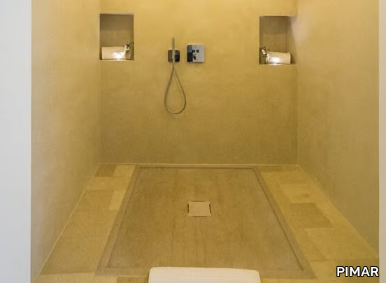 P31 - Built-in rectangular lecce stone shower tray _ PIMAR