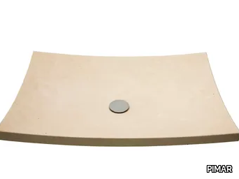 L24 - Countertop single lecce stone washbasin _ PIMAR