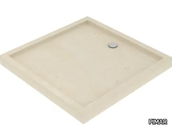 P29 - Built-in square lecce stone shower tray _ PIMAR