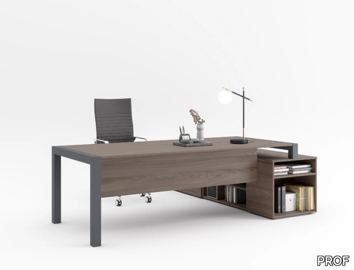 EXTRALIGHT - Executive desk with shelves _ PROF