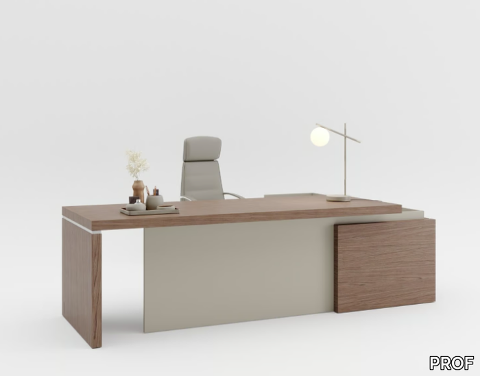 SESSANTA - Rectangular wooden executive desk _ PROF