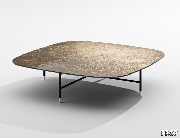 DIANA - Square glass coffee table _ PROF