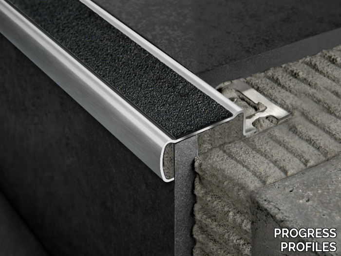 PROSTAIR GRIP ACC - Brushed steel star nosing _ PROGRESS PROFILES