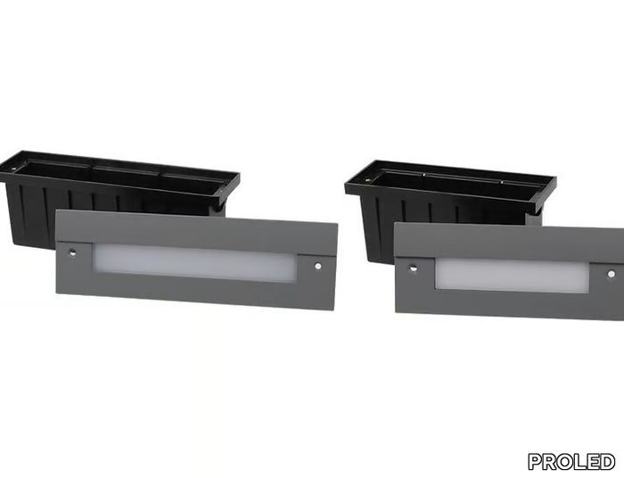 PRAGUE - LED wall-mounted outdoor powder coated aluminium steplight _ PROLED