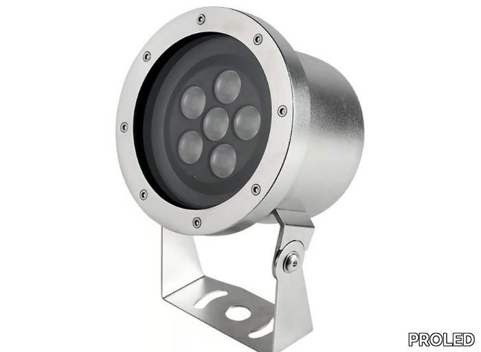 IP68 SPOT 6X 5 WATT TRILED RGB - LED RGB Glass and Stainless Steel underwater lamp _ PROLED